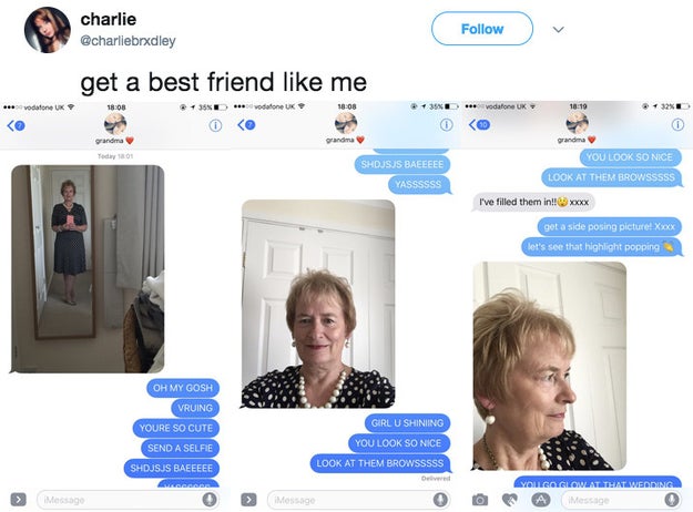 And this exchange between grandma and granddaughter was wholesome AF.