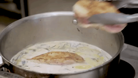 Just like yogurt, milk not only makes a delicious sauce after poaching, but helps tenderize the chicken as it cooks. Learn how to do it here.