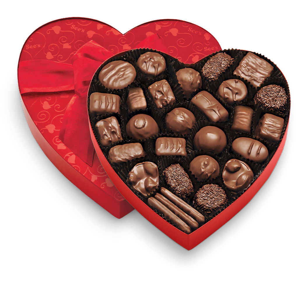 24.A. box of assorted chocolates. 