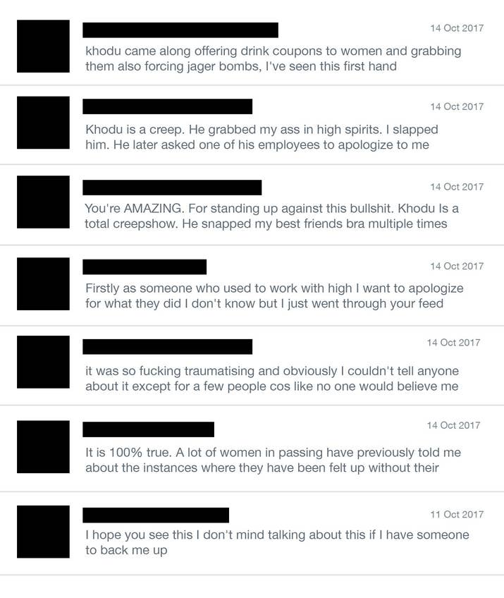 Messages from the author's inbox.