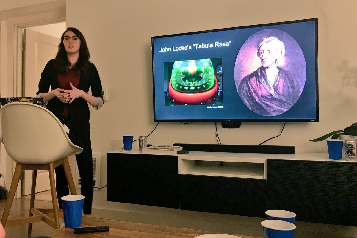 People Are Loving These Photos From A Party Where Every Guest Has To Do A  3-Minute PowerPoint Presentation