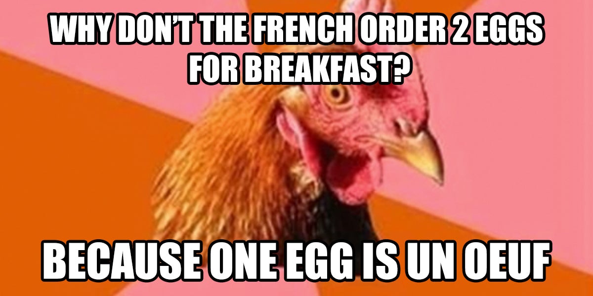 Gratuit Images 15 Blagues Que Les Francais Qui Ne Parlent Pas Anglais Ne le plus cool par