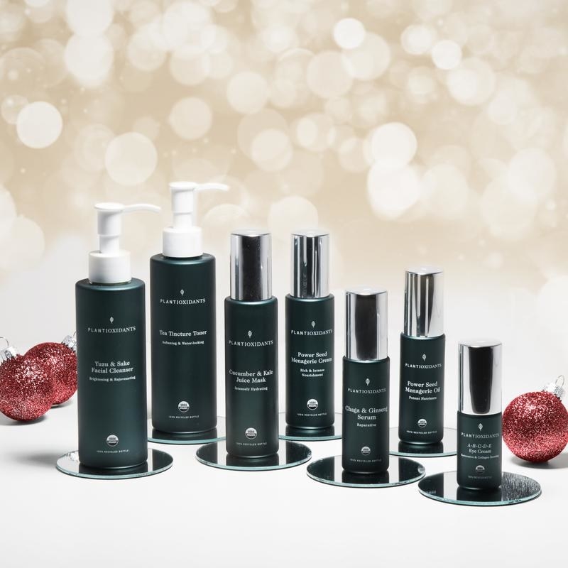 Plantioxidants is a USDA certified organic skincare line concentrated with antioxidants from plants to protect, correct, and deeply nourish your skin. The 7-step routine provides strong, radiant skin with the potent benefits of USDA organic plant antioxidants. The collection includes cleanser, treatment mask, essence, serum, oil, soft cream, and eye cream.