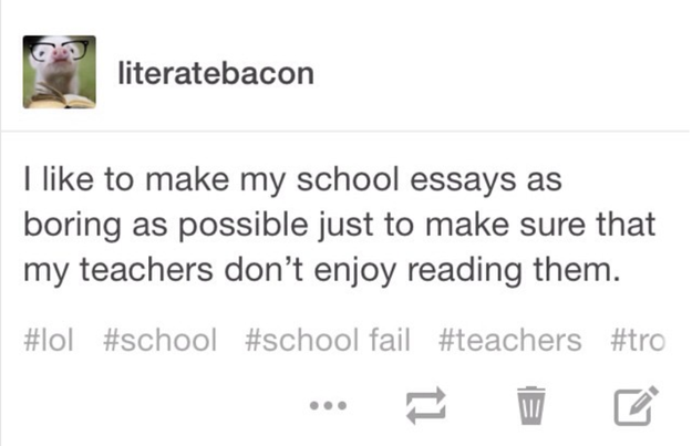 When this student decided to make the task of editing 60-80 essays even more thankless.