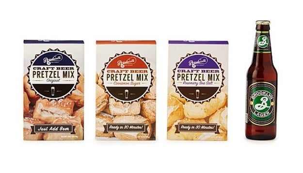 A trio of craft beer pretzel mixes to wash down with your favorite beverage.
