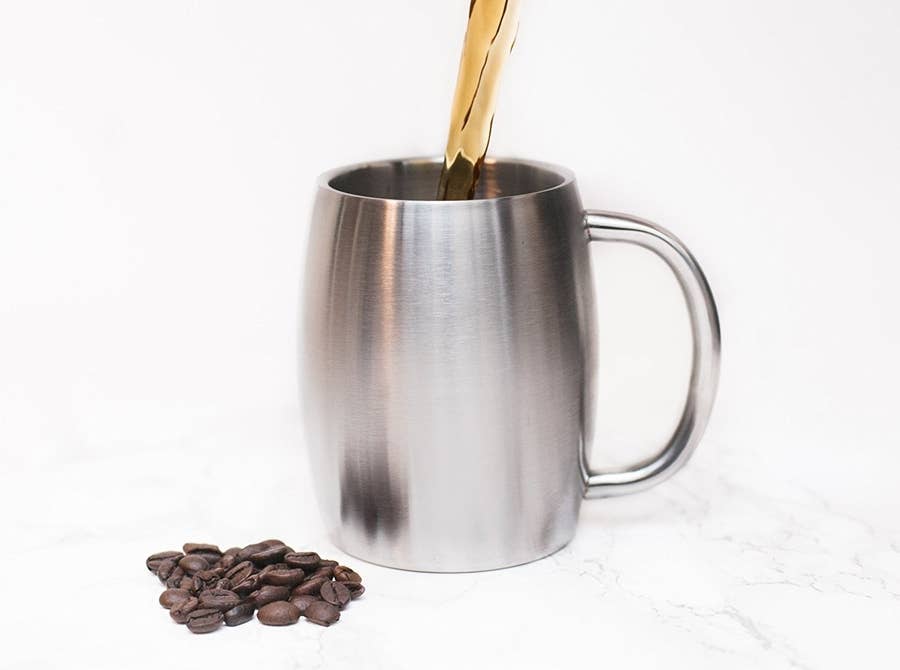 KEURIG AUTOSEAL TRAVEL MUG COFFEE MUG CUP TEA METAL INC LID