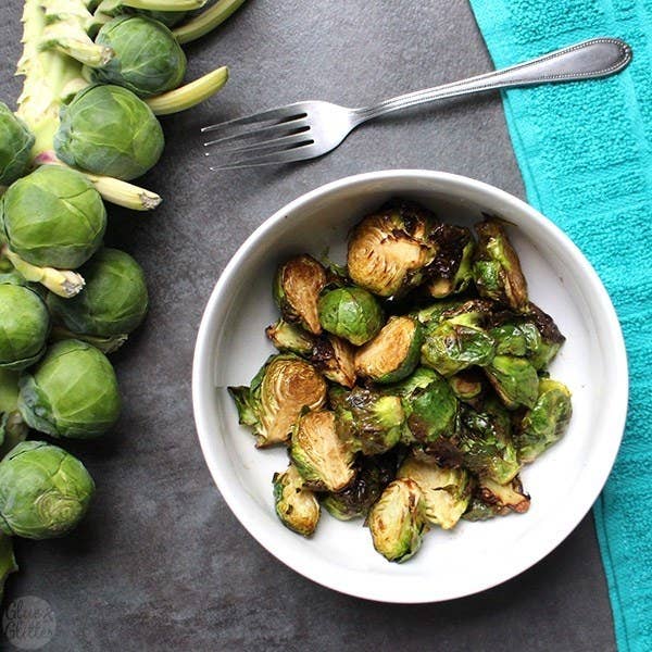 If your Brussels sprouts are on the larger side, slice them into thirds to make sure you don't end up with any hard, uncooked sections. Recipe here.