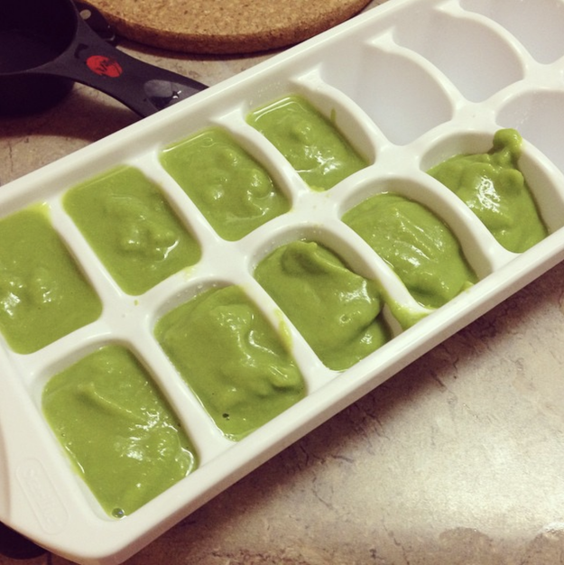 And I don't care if this is baby food or pea ice cubes, I am not here for it.