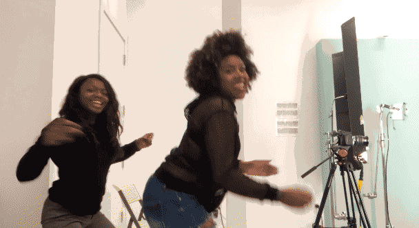 Her friend showed her some basic movements that really helped Selorm with the leg portion of the dance.