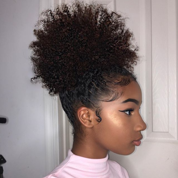 Teenage Hairstyle with Temporary Haircolor- Hairstyles for Black Girls -  YouTube