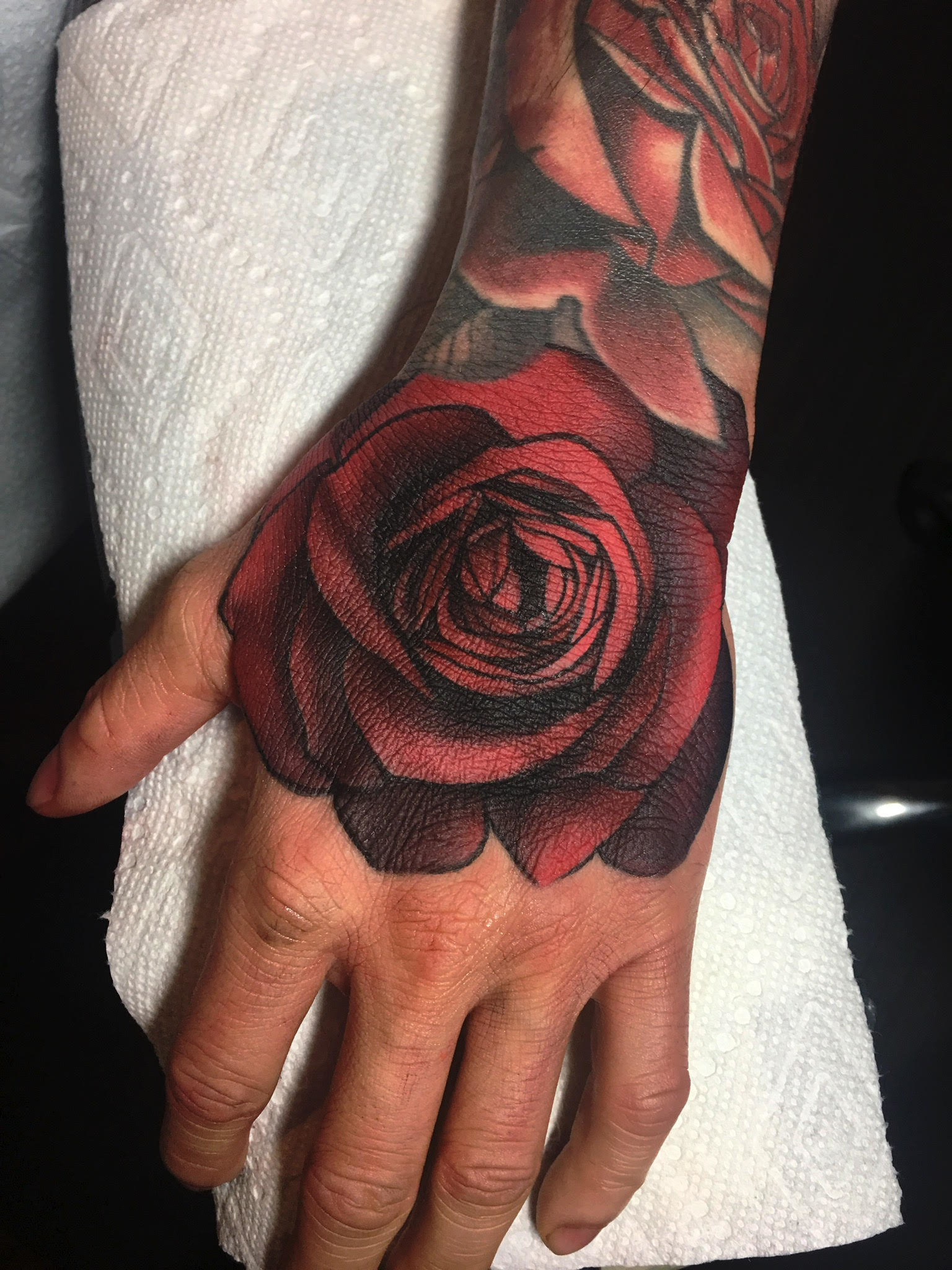 Rose Old School Tattoo Design – Tattoos Wizard Designs