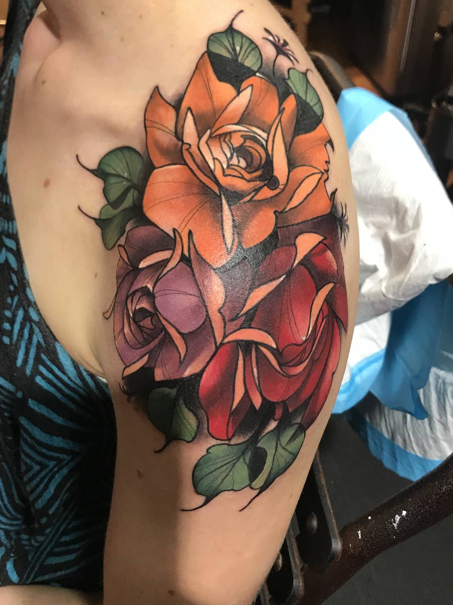 bunch of roses tattoo