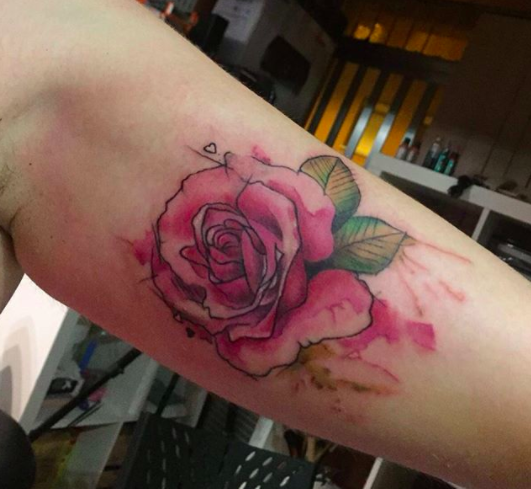 100 Trending Watercolor Flower Tattoo Ideas for Women  Rose tattoos on  wrist Rose tattoos for women Small rose wrist tattoo