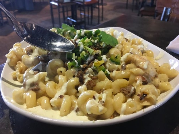 Putting ranch on mac and cheese: