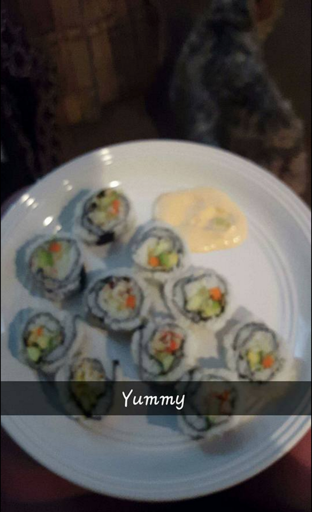 Putting ranch on sushi: