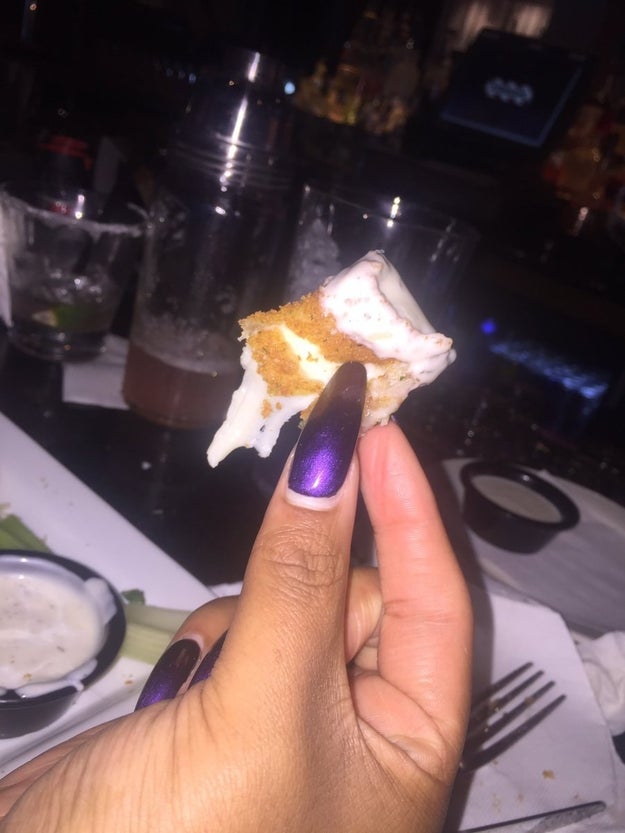 Putting ranch on mozzarella sticks: