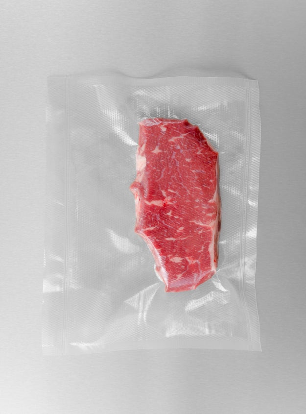 Freeze single portions of food in freezer baggies.