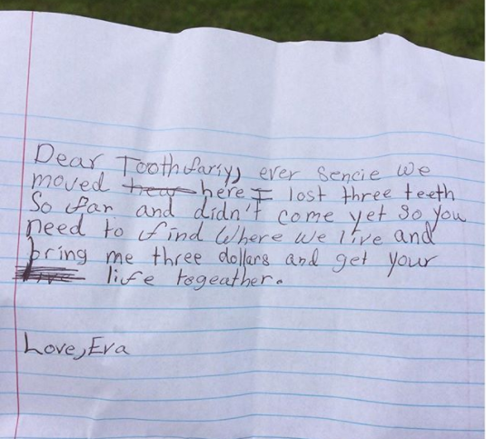 17 Kids' Letters To The Tooth Fairy That’ll Make You Go, “Damn, You ...