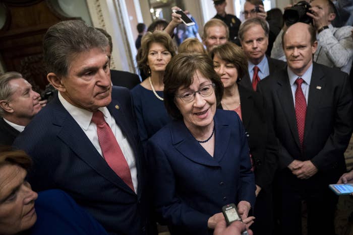 The bipartisan group behind Sen. Susan Collins's “talking stick