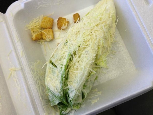 And when this Caesar salad was served at an airport.