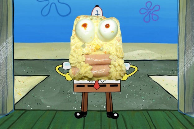 Which tbf is actually pretty damn good as far as egg salad art goes.