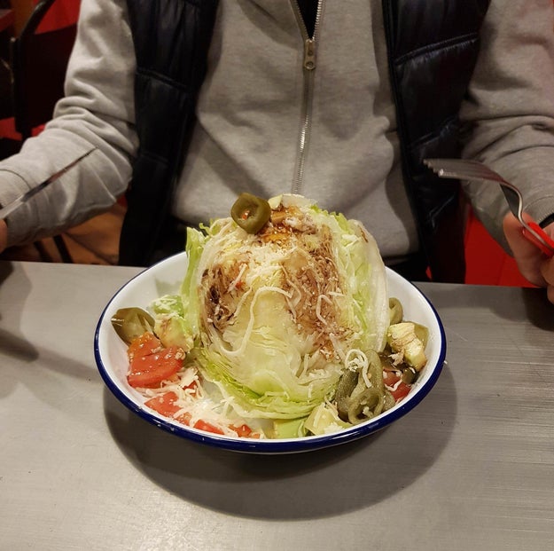 And when this was a restaurant's idea of a salad.