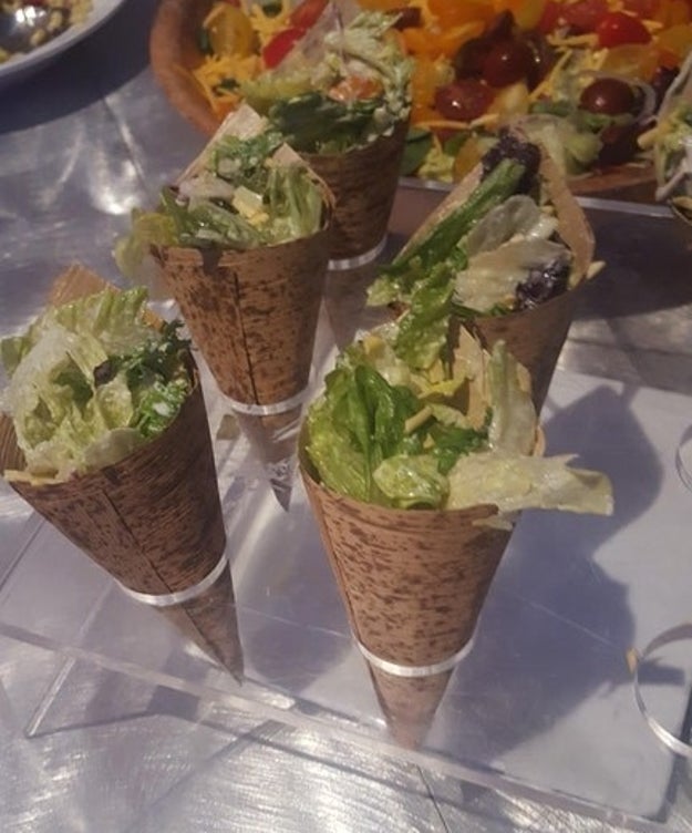 When someone though salad could do with the ice cream treatment.