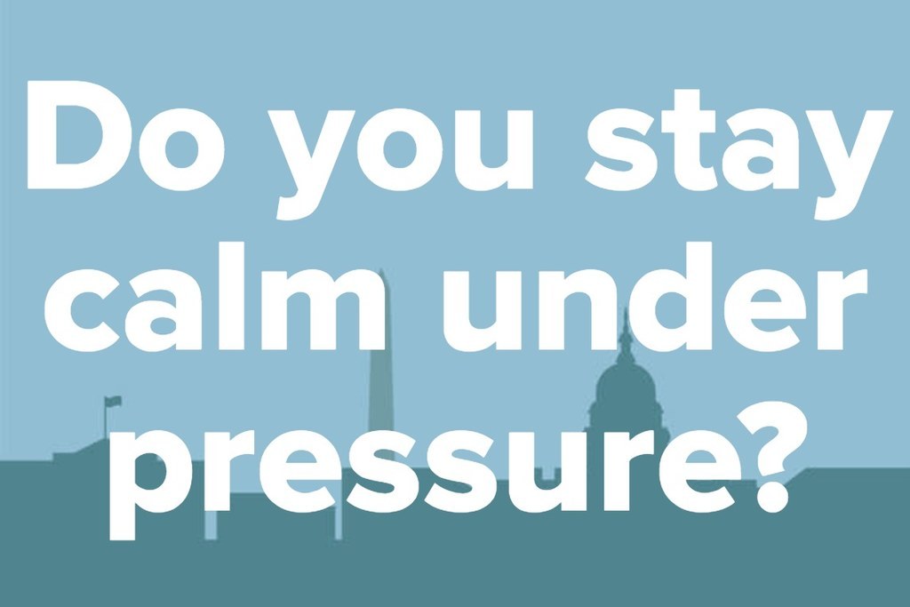 staying calm under pressure