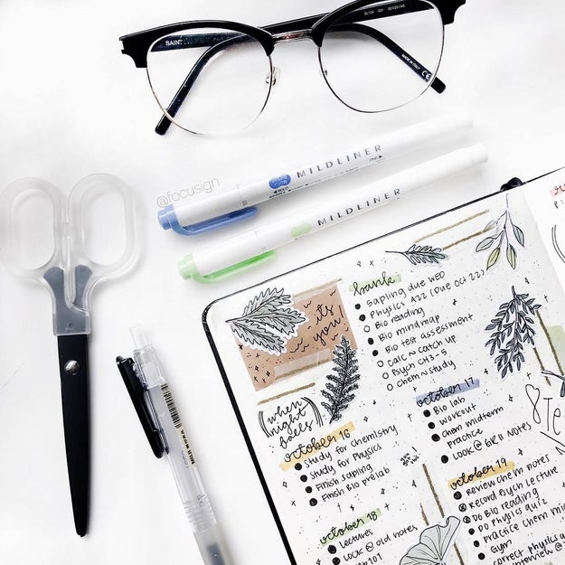 Maybe you like to use a specific method, like bullet journaling.