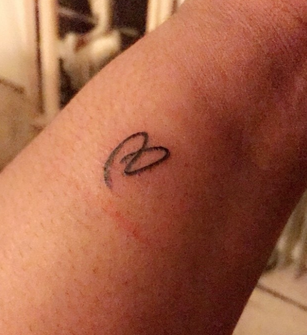 Demi Lovato heart tattoo