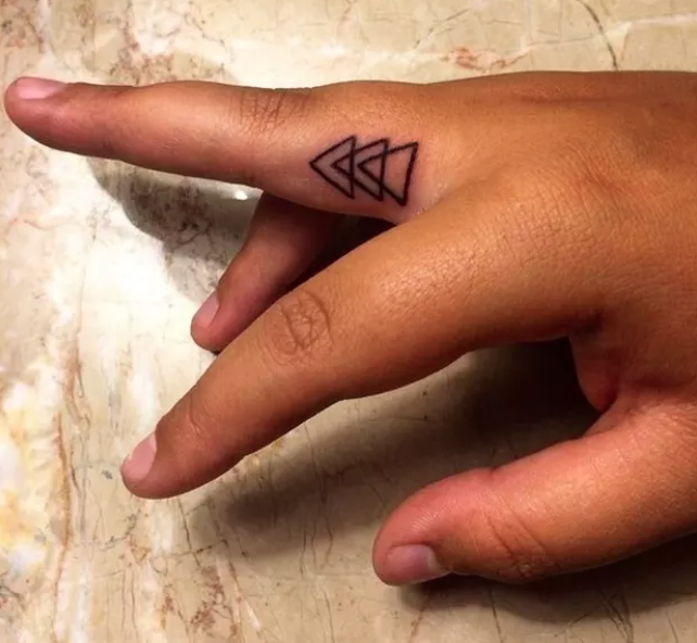 triangle arrow tattoo