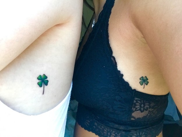 four-leaf clover tattoos