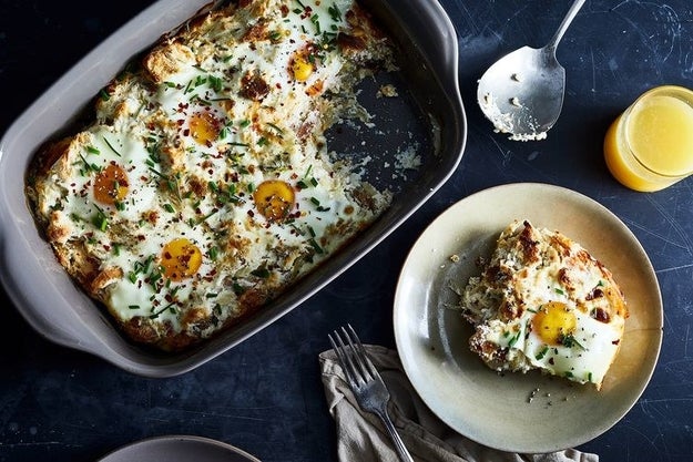 Baked Eggs With Ricotta and Onions