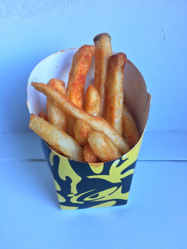 Here's what the regular side order of fries looked like IRL.
