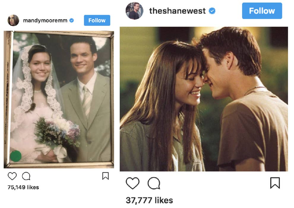 Mandy Moore Estaba Enamorada De Shane West En A Walk To Remember Y Su Instagram Prueba Que El La Amaba A Ella Tambien