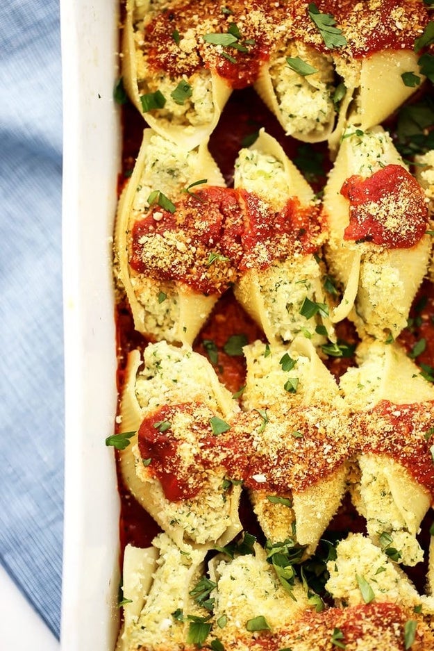 Vegan Cauliflower Stuffed Shells