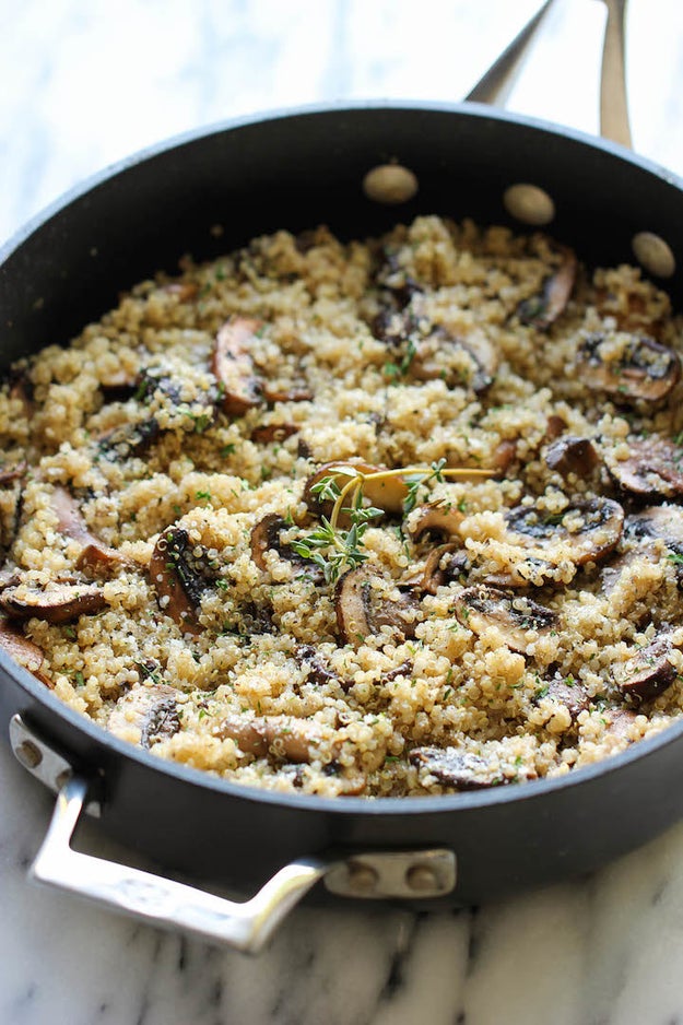 Garlic Mushroom Quinoa