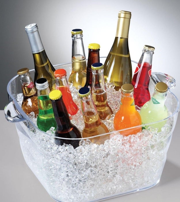 A giant party tub to fill with every beverage you can find.