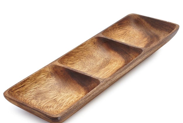 A super smooth and durable dish made from acacia wood for every type of olive imaginable, if that's your thing.