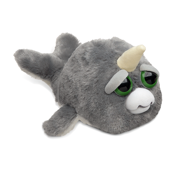 This is NOT the friendly narwhal from Elf. When you squeeze it, its sharp teeth come out. Get it from ThinkGeek for $15.99.