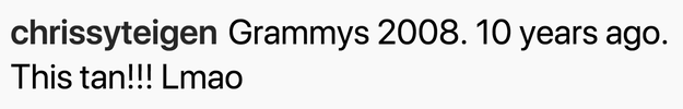 Even though I think we can all agree she looked amazing, she still decided to roast her past self in the caption. Look, it was the '00s. It was a different time. People swam in fake tan.