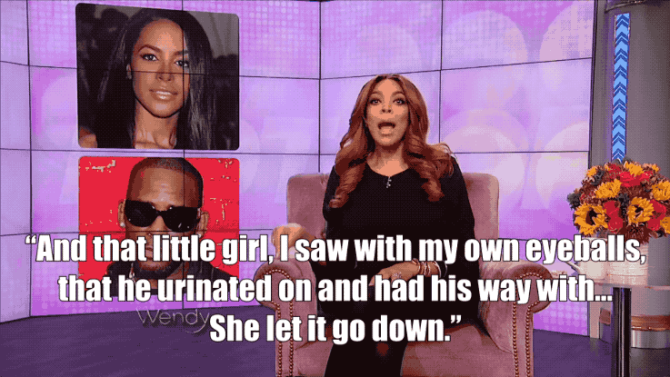 Before ending her seemingly pro-Kelly rant, Williams briefly acknowledged that the singer was sick, quickly moving on.