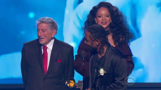 Tony Bennett wouldn't move out of the way to let Rihanna talk: