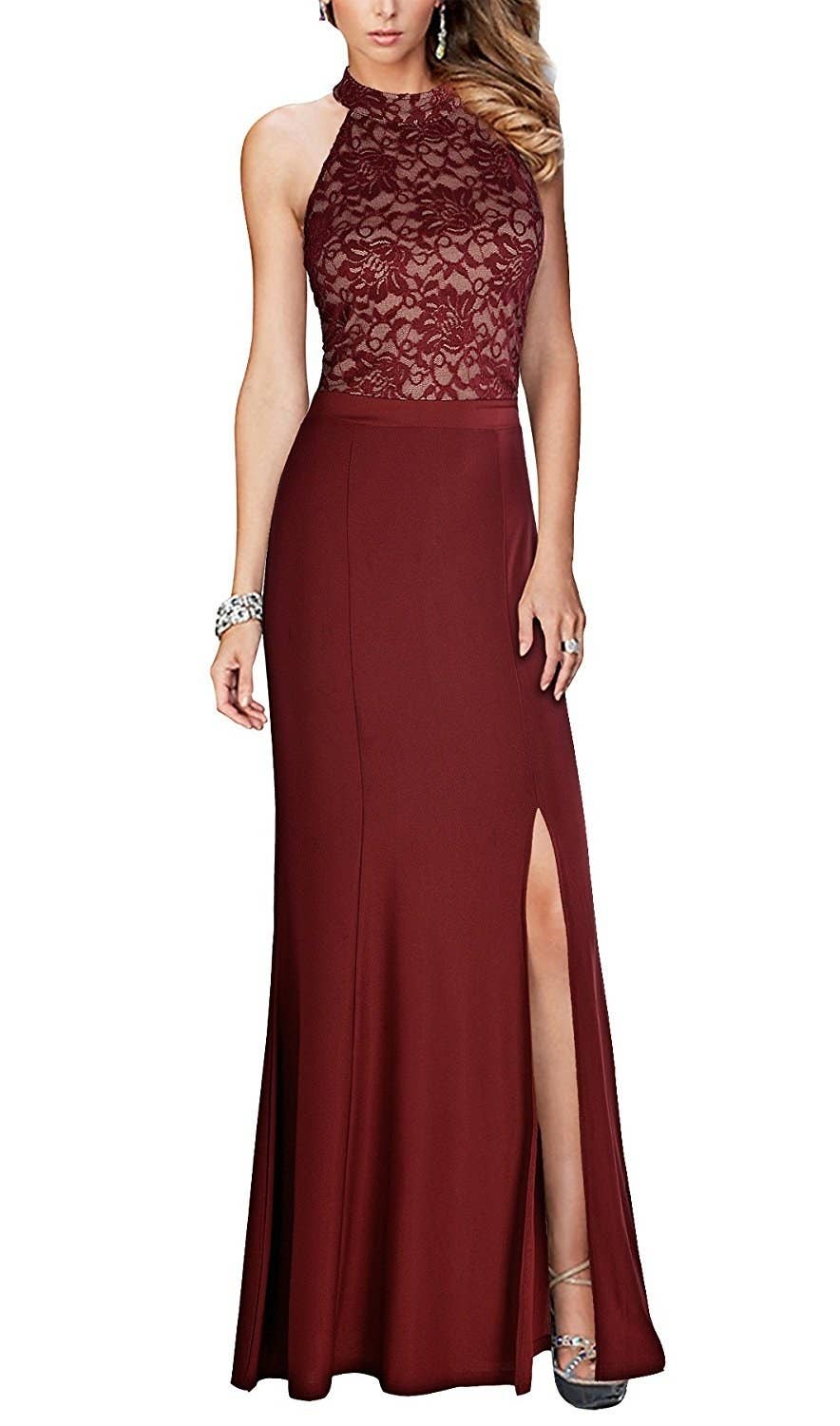 open lace back dress 30 Of The Best Prom Dresses You Can Get On Amazon