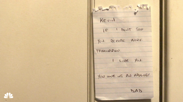 But, you know what? The This Is Us writers could be laughing at us from the comfort of their computers because maybe this whole Kate/Kate's dog thing is a red herring. Because, for all we know, Jack could be running back into the house to save freakin' Kevin.