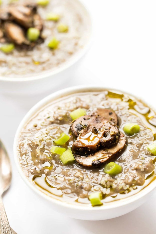 White Bean and Mushroom Soup