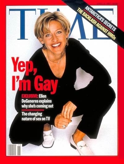Like, way back before it was public knowledge that Ellen is gay.