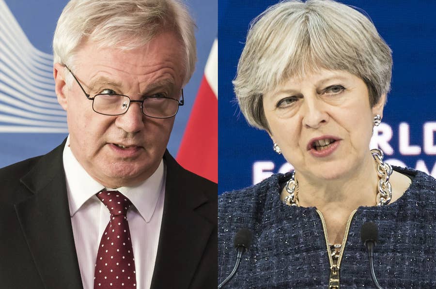 David Davis and Theresa May