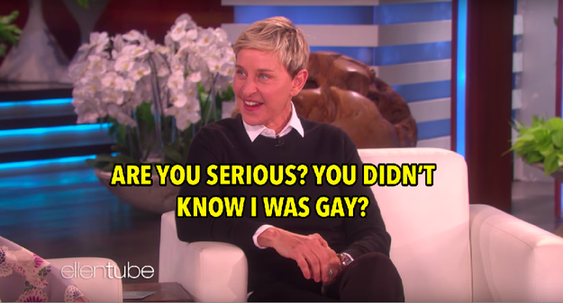 And, well...this was all news to Ellen.