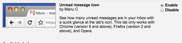 Then disable "Unread message icon." Don't forget to hit "Save changes" at the bottom of the page!